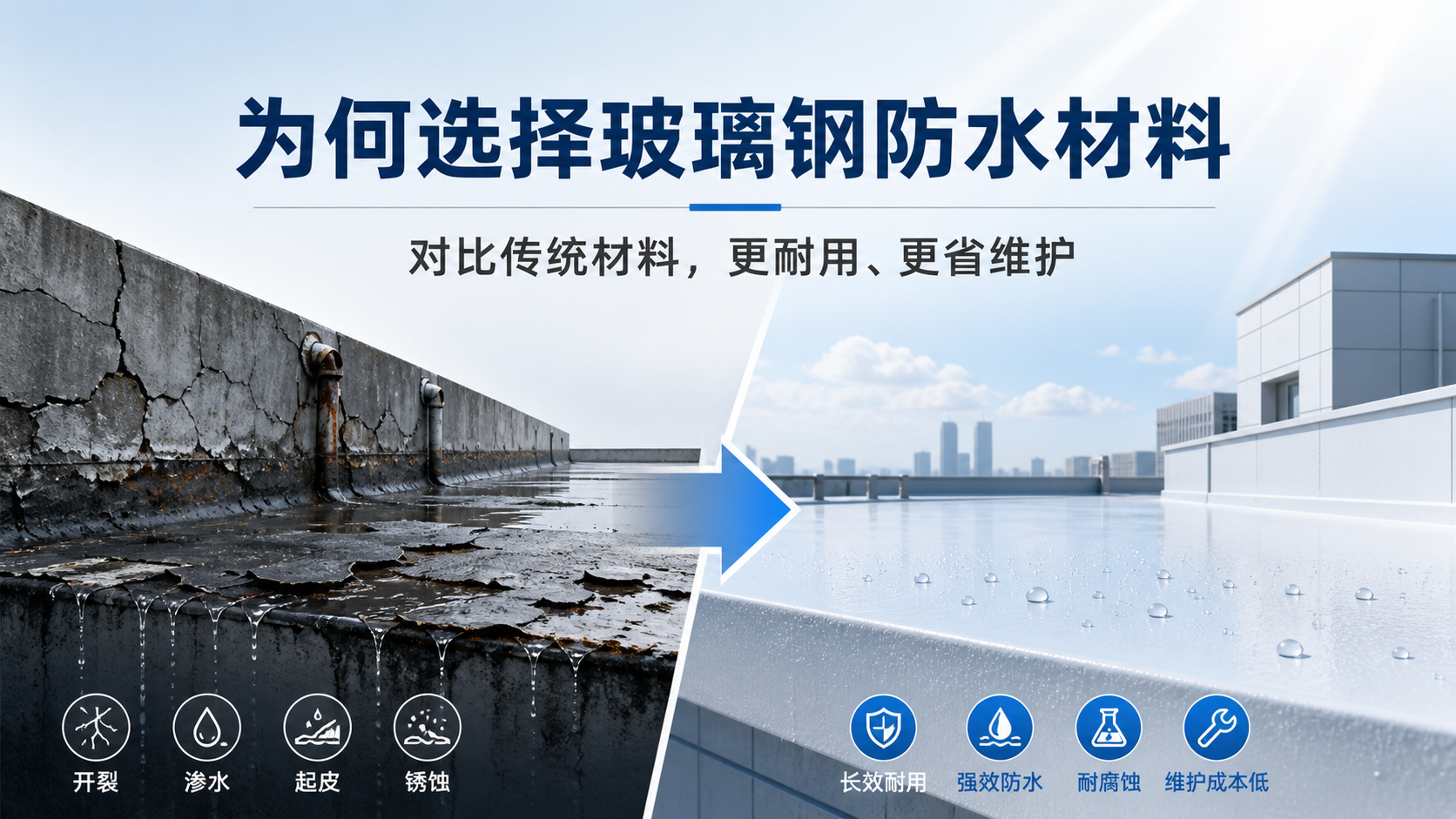 在荆州，为何选择玻璃钢防水材料而非传统材料